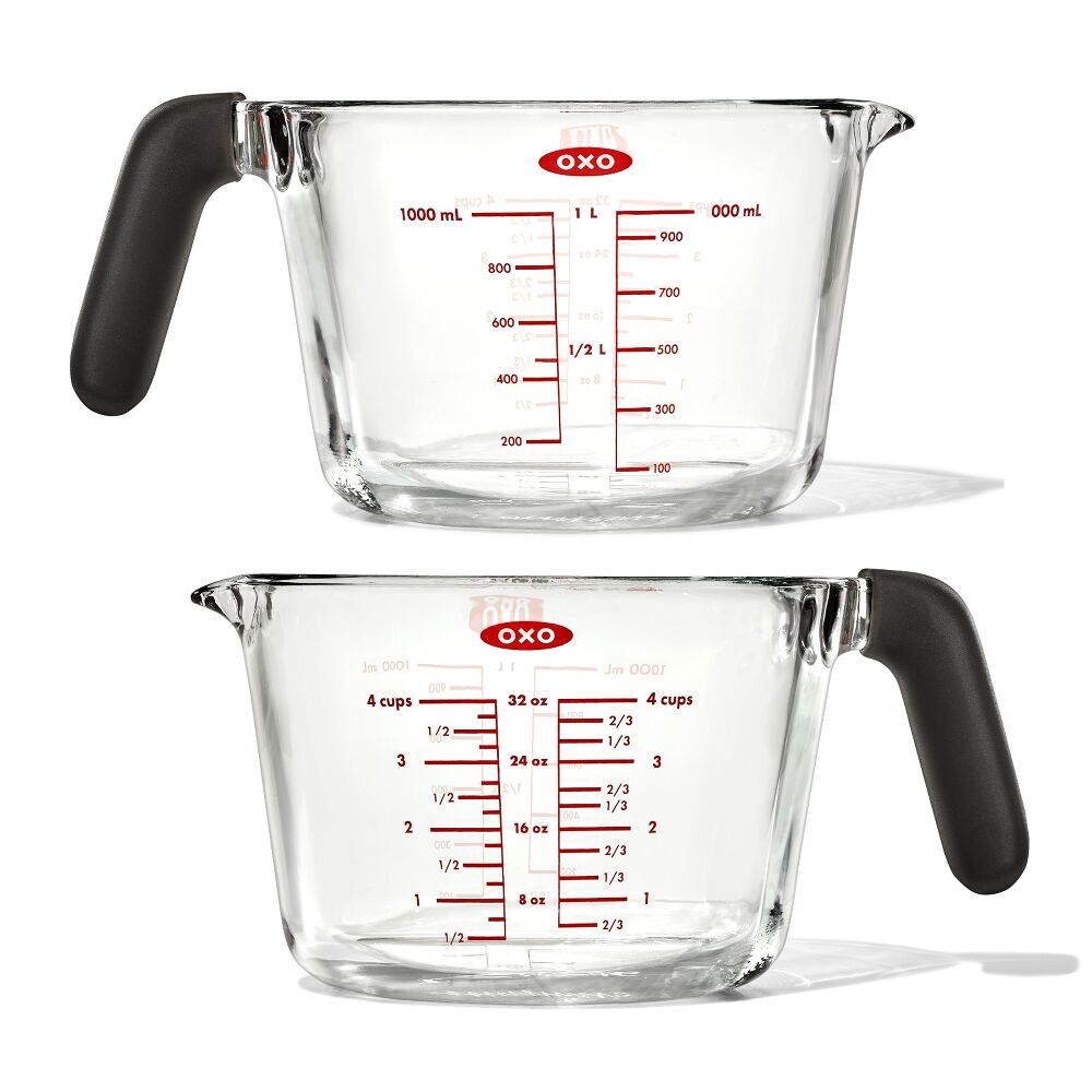 2-Cup and 4-Cup Glass Measuring Cup Set E9
