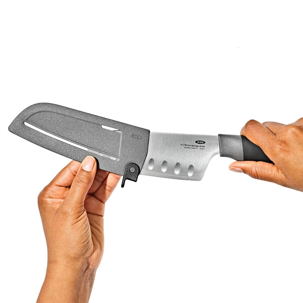 5 in Santoku Knife with Locking Sheath X4
