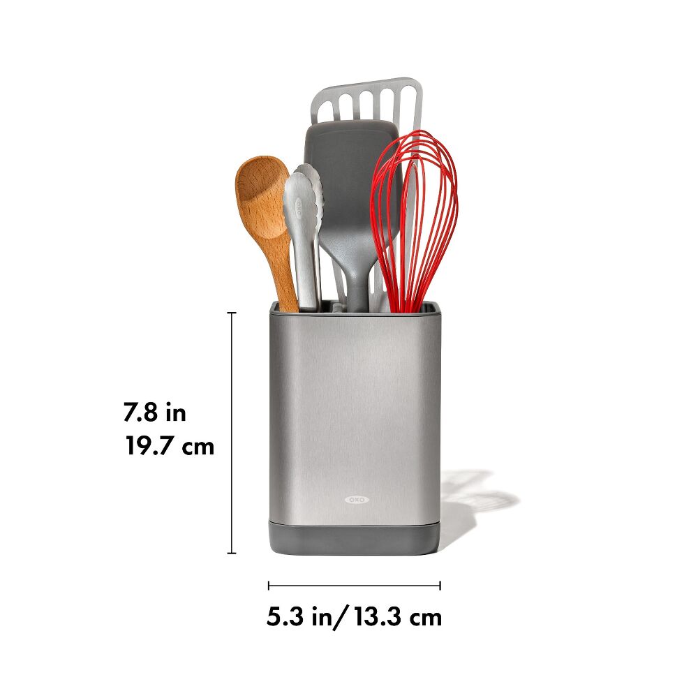 Adjustable Stainless Steel Utensil Holder - Small I3