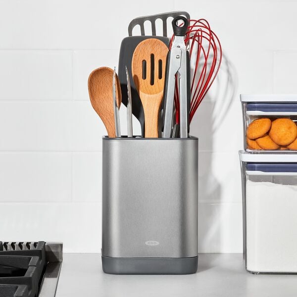 Adjustable Stainless Steel Utensil Holder - Small M8