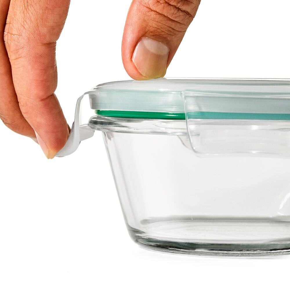 Smart Seal 8-Piece1 Cup Glass Round Container Set W0