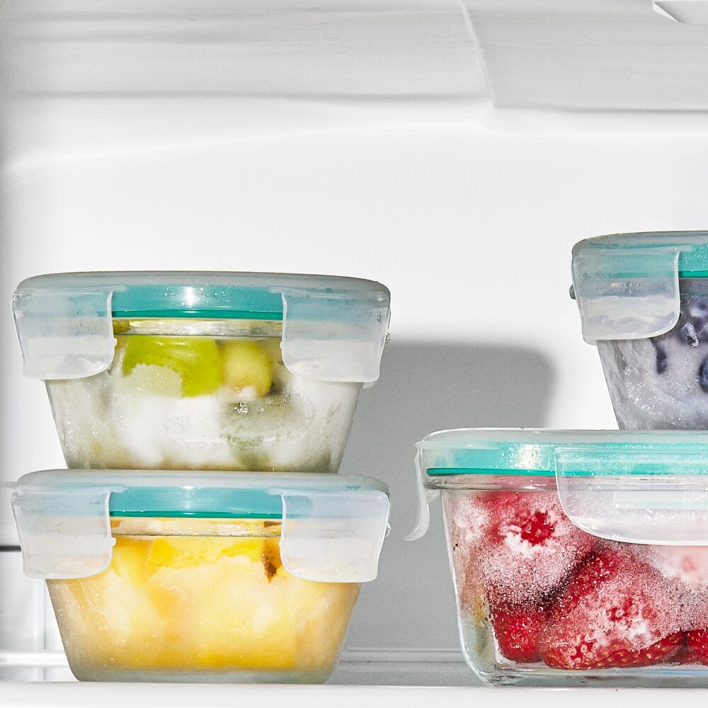 Smart Seal 8-Piece1 Cup Glass Round Container Set W0