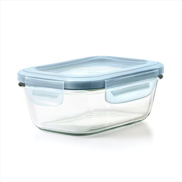 Smart Seal 1.6-Cup Glass Rectangle Container - Arctic Blue K8