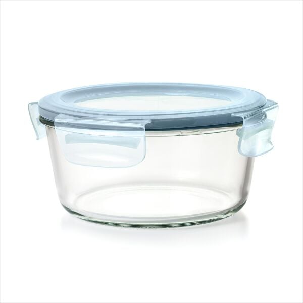 Smart Seal 7-Cup Glass Round Container - Arctic Blue X1