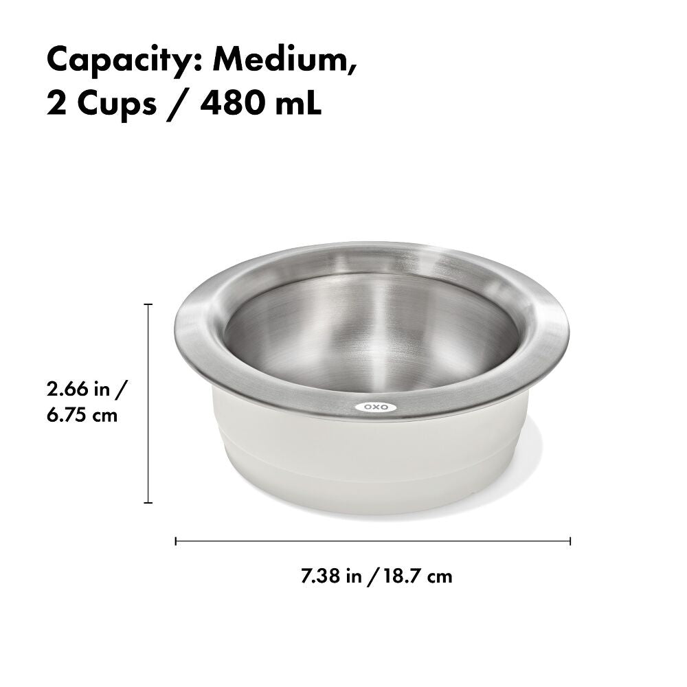 OXO Pet Nonslip Bowl - Medium, 2 Cups / 480 mL T3