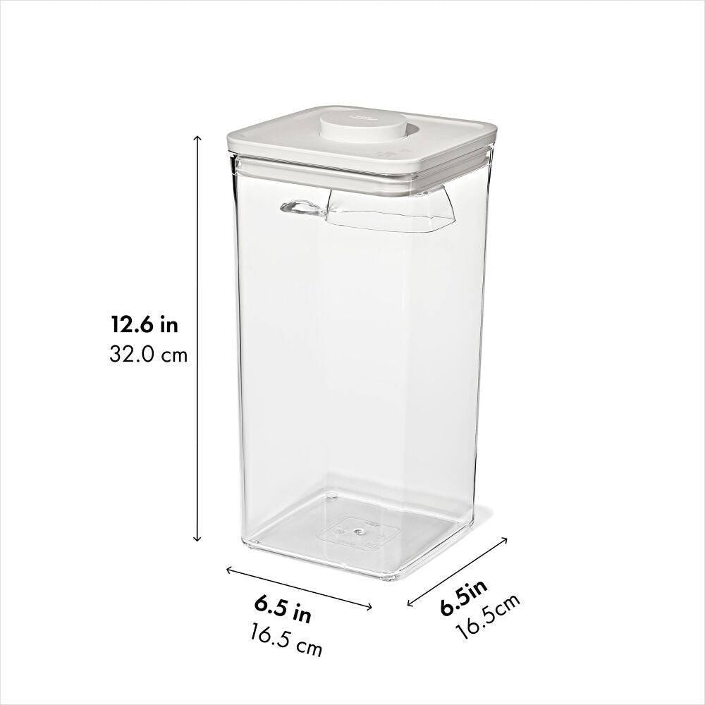 POP Container with Scoop — Big Square Tall — 6 Qt/5.7 L T0