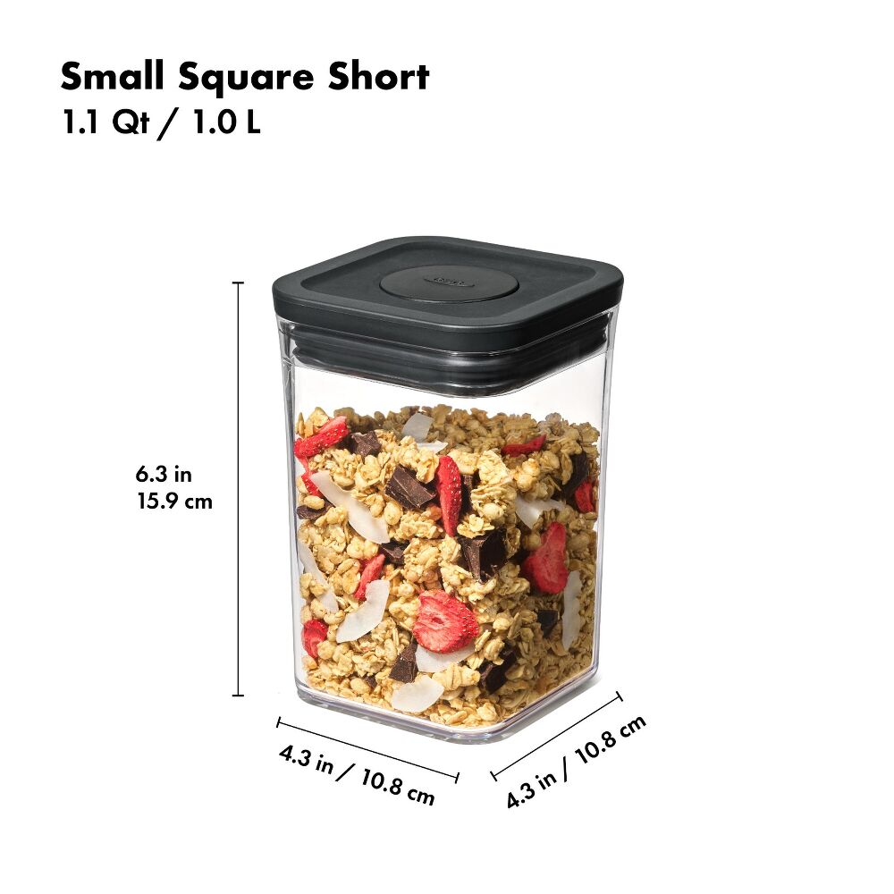 POP Container - Small Square Short (1.1 Qt/1.0 L) J9