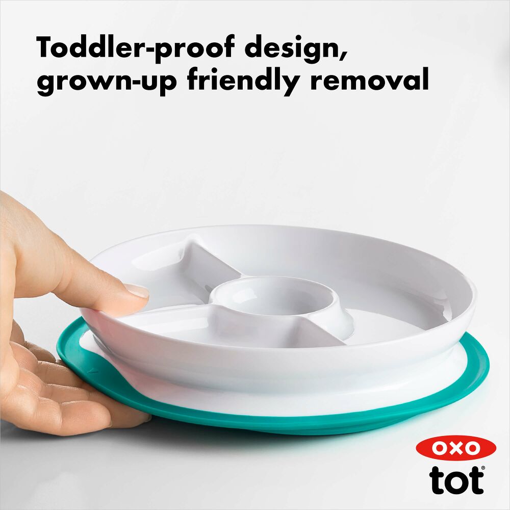 Stick & Stay Suction Divided Plate W8