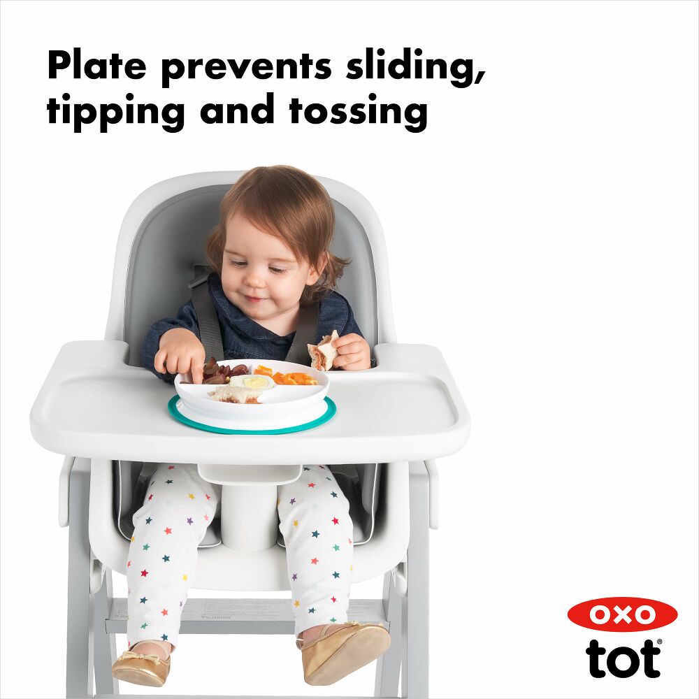 Stick & Stay Suction Divided Plate W8