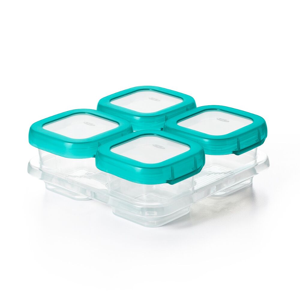 4 oz Baby Blocks™ Plastic Freezer Storage Containers G9