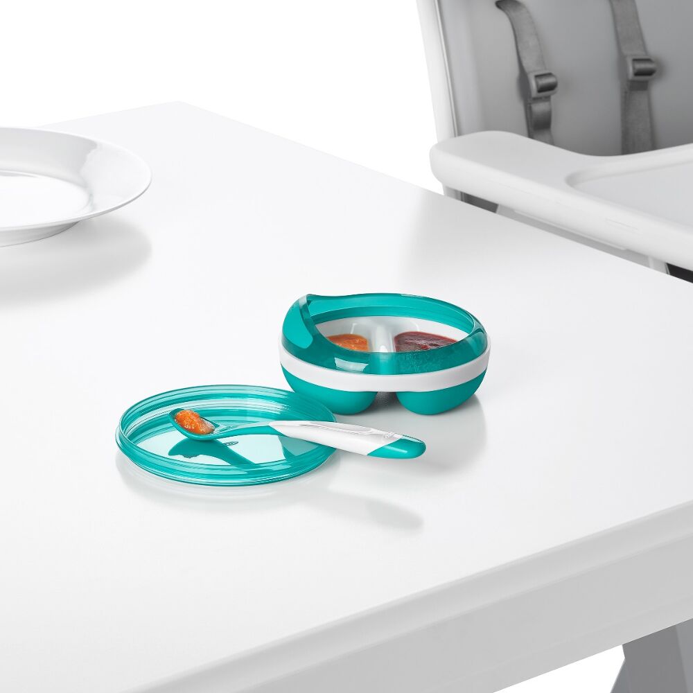 Divided Feeding Dish with Removable Ring A8