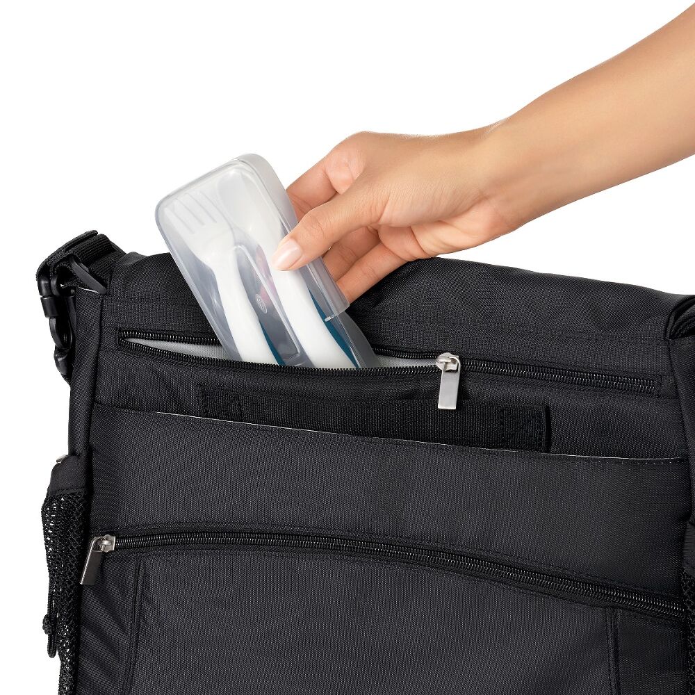 On-the-Go Plastic Fork and Spoon Set with Travel Case D4