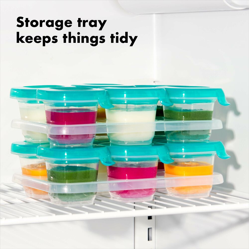 2 oz Baby Blocks™ Silicone Freezer Storage Containers S1