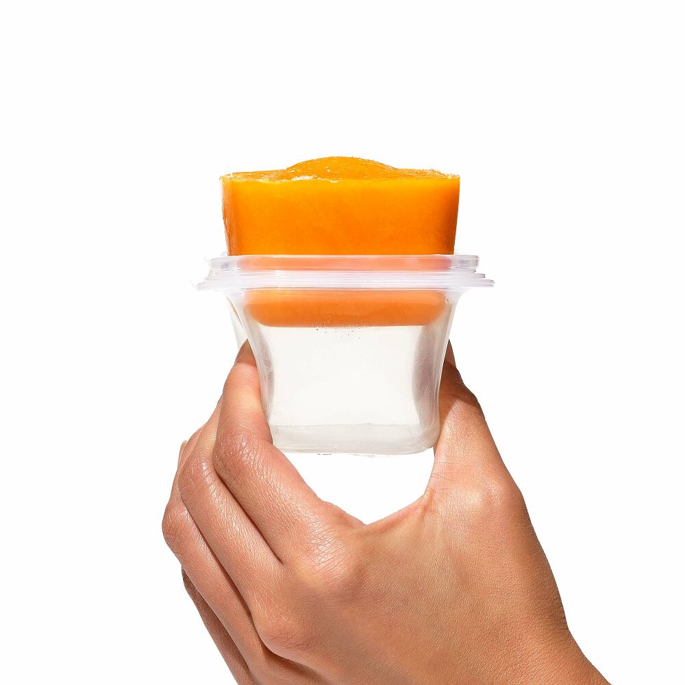 4 oz Baby Blocks™ Silicone Freezer Storage Containers - Tot Teal Z6