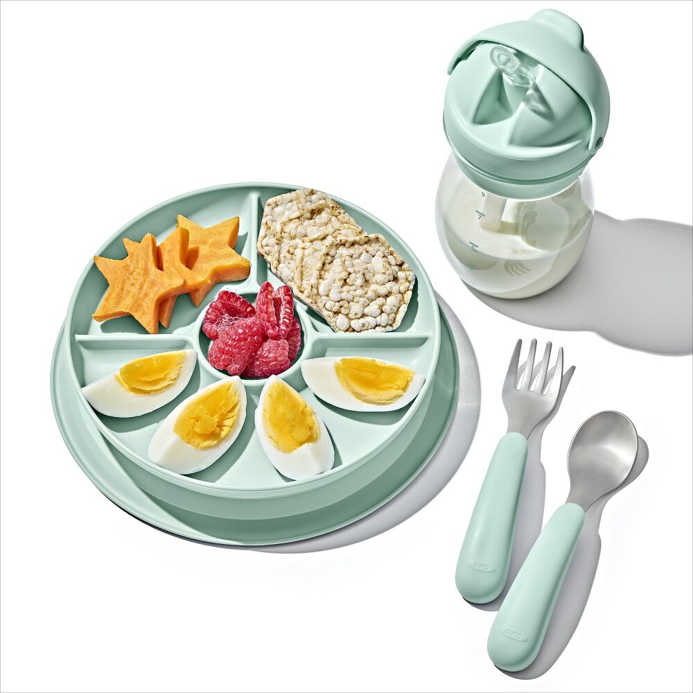 Stick & Stay Suction Divided Plate Q1