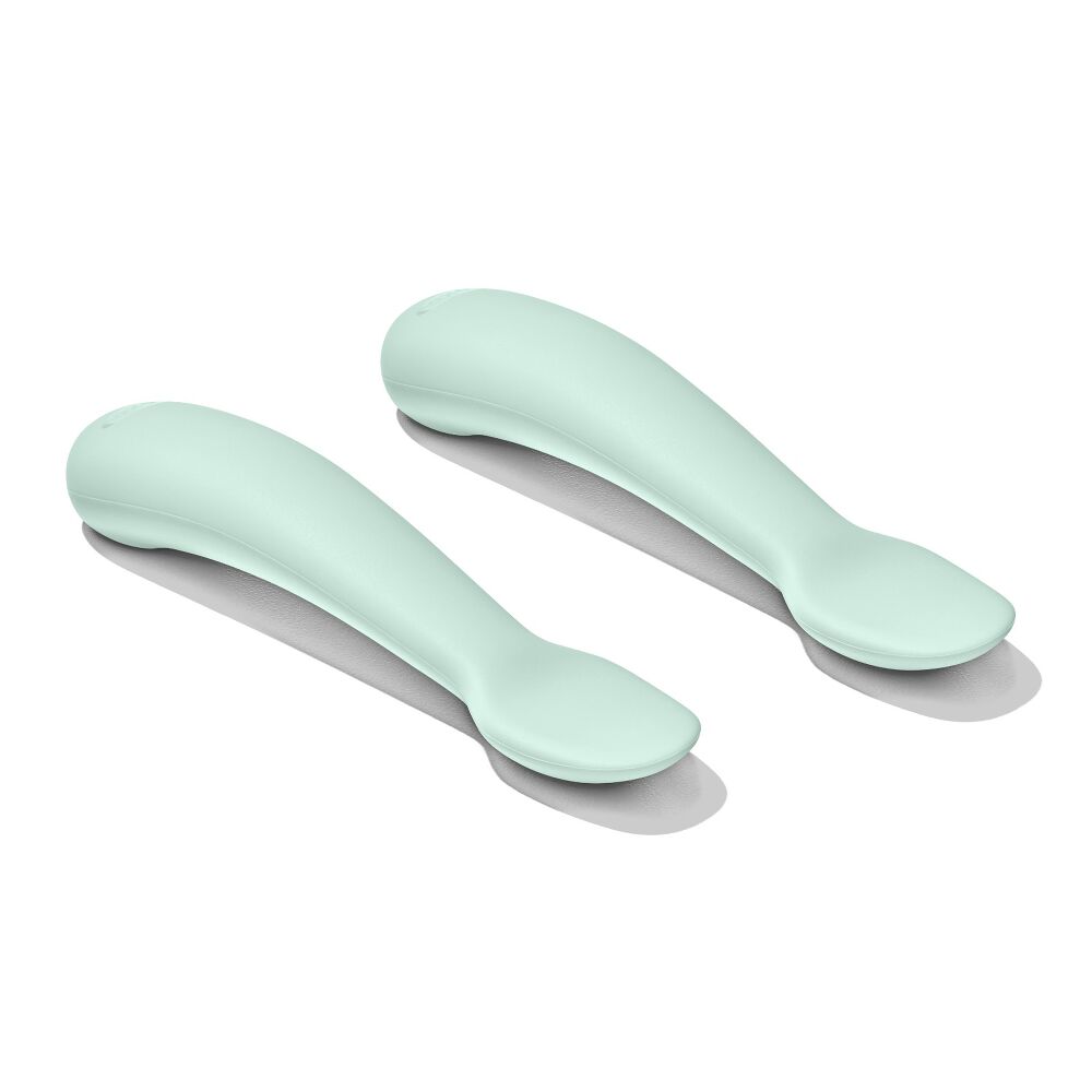 Textured Suction Plate & Spoons Set – 3-Piece J4