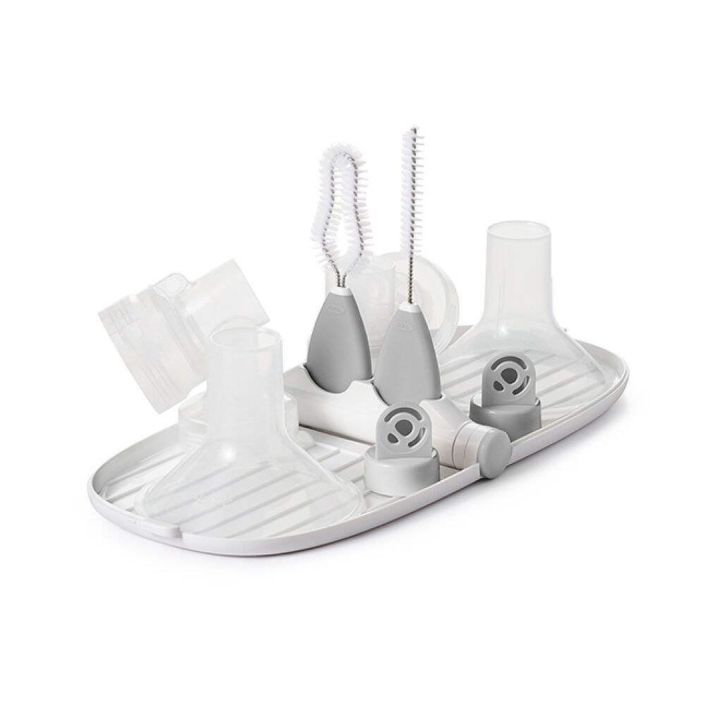 Breast Pump Parts Drying Rack with Detail Brushes W5