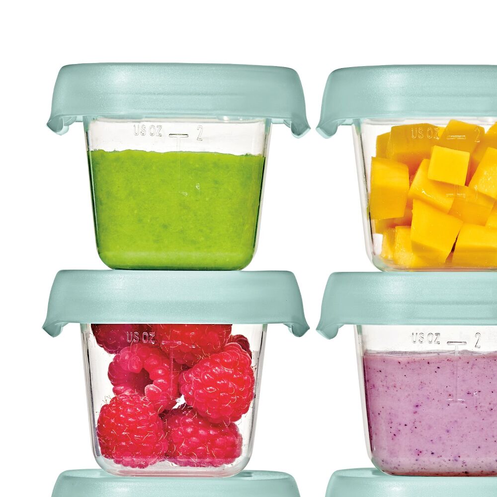 Baby Blocks Food Storage Containers (2 oz) - Opal B1
