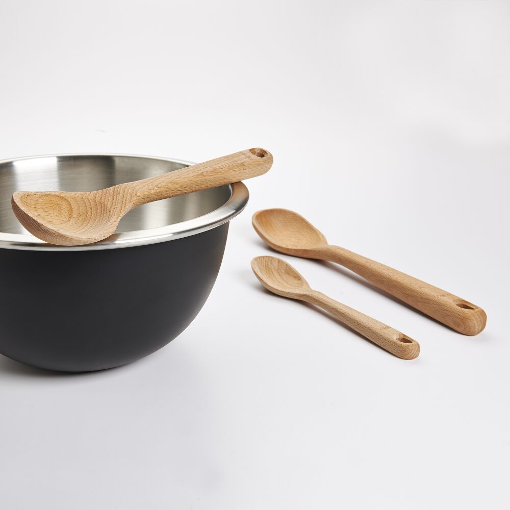 3 Piece Wooden Spoon Set H8