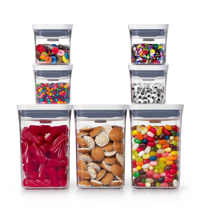 POP 4-Piece Mini Container Set & 3-Piece POP Container Value Set Bundle J9