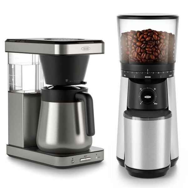 8-Cup Coffee Maker & Conical Burr Coffee Grinder Bundle J5