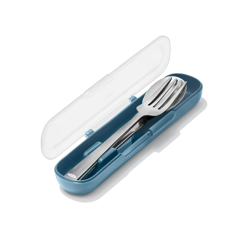Prep & Go Stainless Steel Utensils With Case - Ocean Blue A7