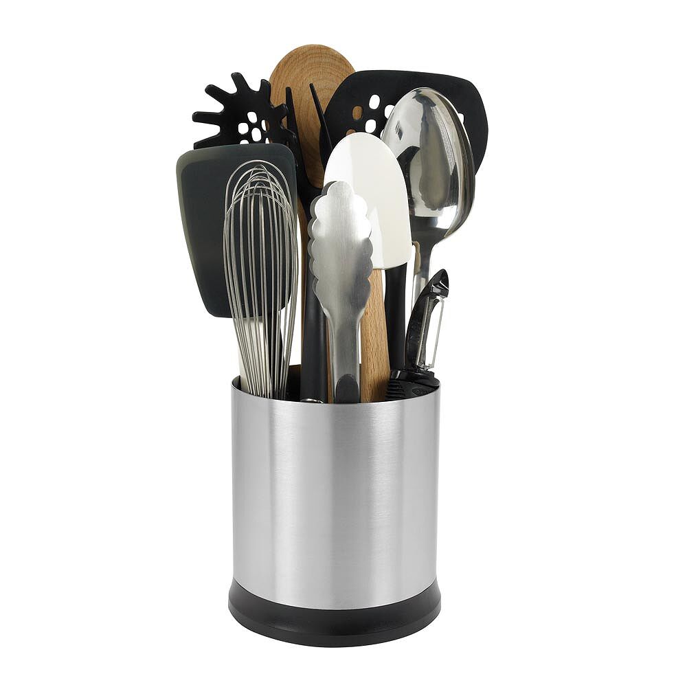 Stainless Steel Rotating Utensil Holder B1