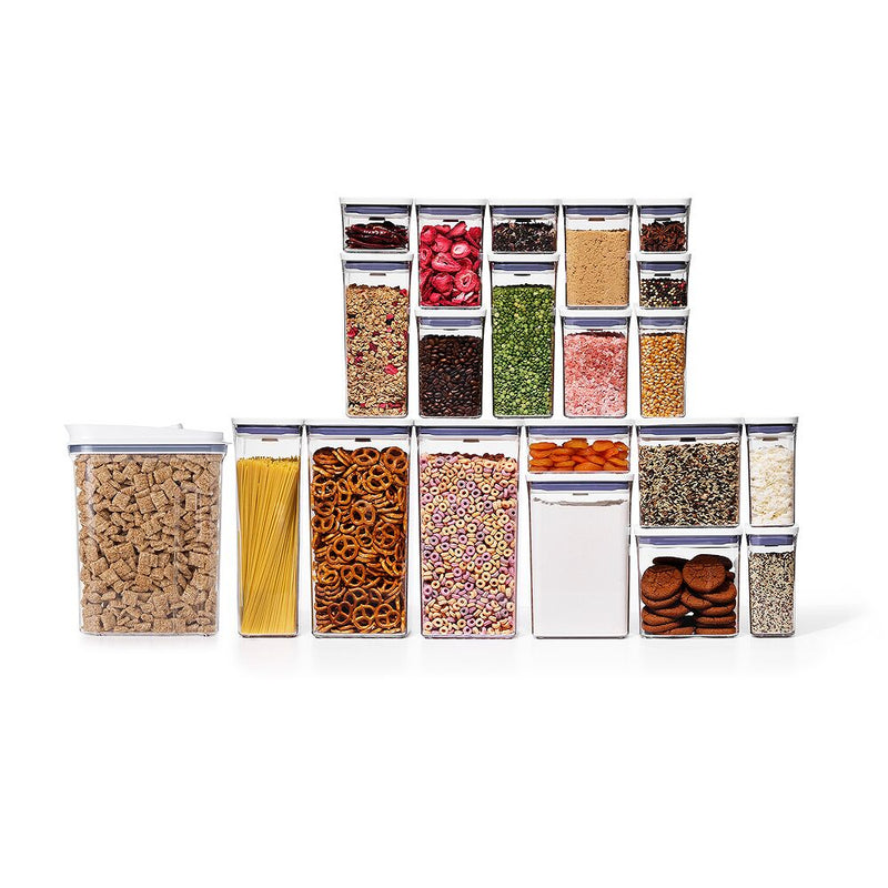 POP Large Cereal Dispenser (4.5 Qt.) & 20-Piece POP Container Set Bundle J1