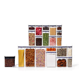 20-Piece POP Container Set & Steel Coffee POP Container (1.7 Qt) with Scoop Bundle N8