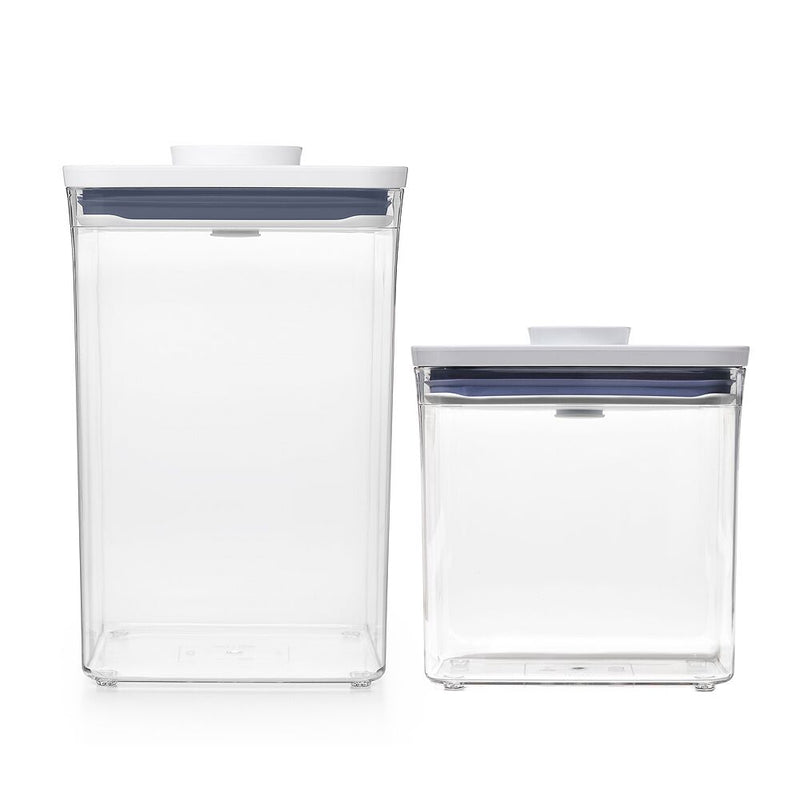 POP Container - Big Square Medium (4.4 Qt.) & POP Container - Rectangle Short (1.7 Qt.) Bundle R7