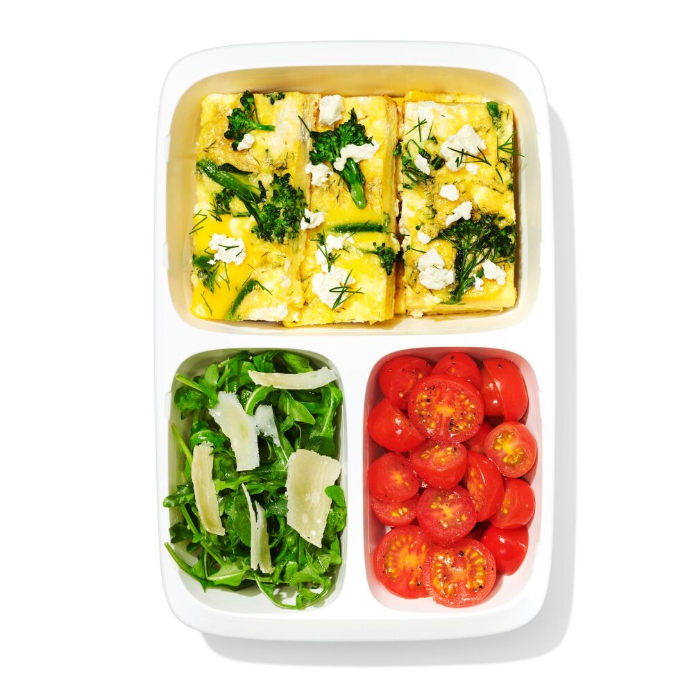 Prep & Go 4.1-Cup Divided Container - Ocean Blue O2