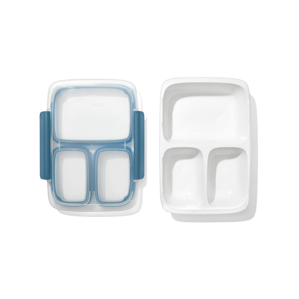 Prep & Go 4.1-Cup Divided Container - Ocean Blue O2