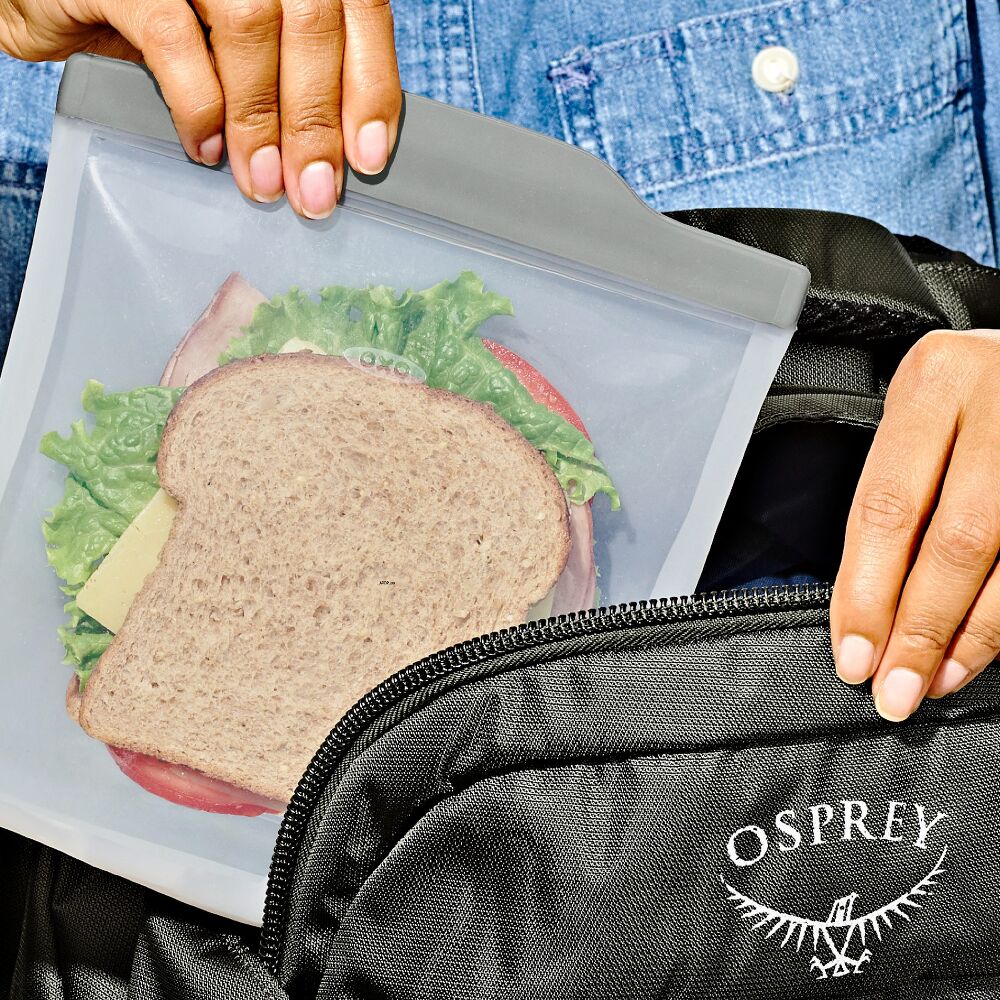 Silicone Reusable Bag  Sandwich (28 oz) - Fog G0