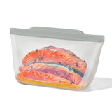 Silicone Reusable Bag  Stand-Up Half Gallon (64 oz) - Fog R0