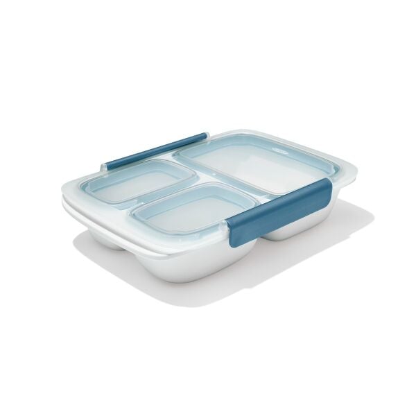 Prep & Go 4.1-Cup Divided Container - Ocean Blue O2