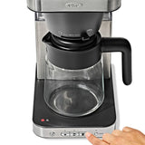 8-Cup Coffee Maker with Podless Single-Serve Function and Glass Carafe Q1