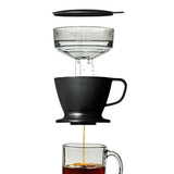 Pour Over Coffee Maker with Water Tank - Matte Black P6