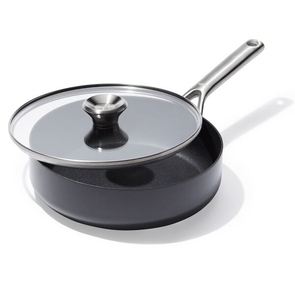 Ceramic Professional Non-Stick 3-Quart Sauté Pan with Lid A6