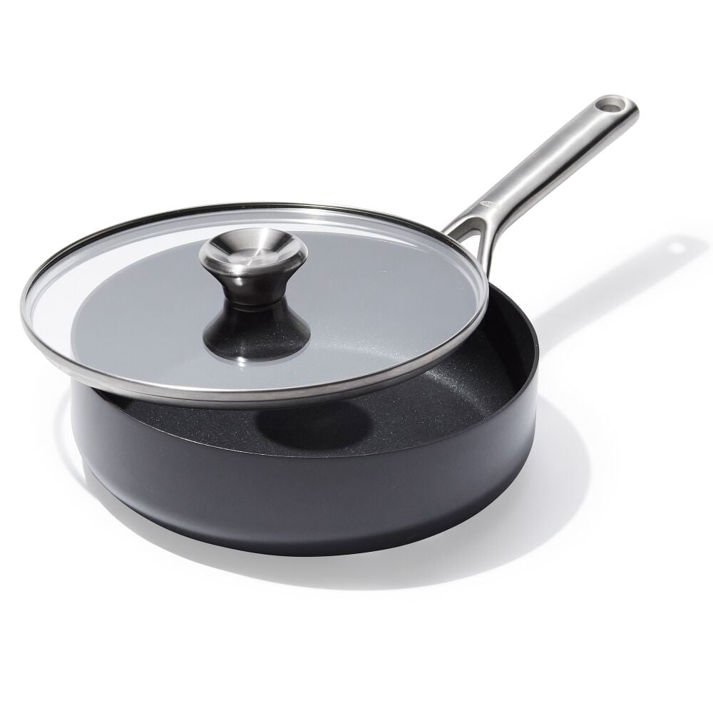 Ceramic Professional Non-Stick 3-Quart Sauté Pan with Lid A6