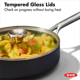 Ceramic Professional Non-Stick 3-Quart Sauté Pan with Lid A6