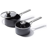 Ceramic Professional Non-Stick 4-Piece Saucepan Set (1.7 Qt & 2.3 Qt) G6