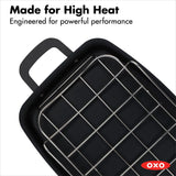 Carbon Steel Obsidian Series Roaster with Rack L7