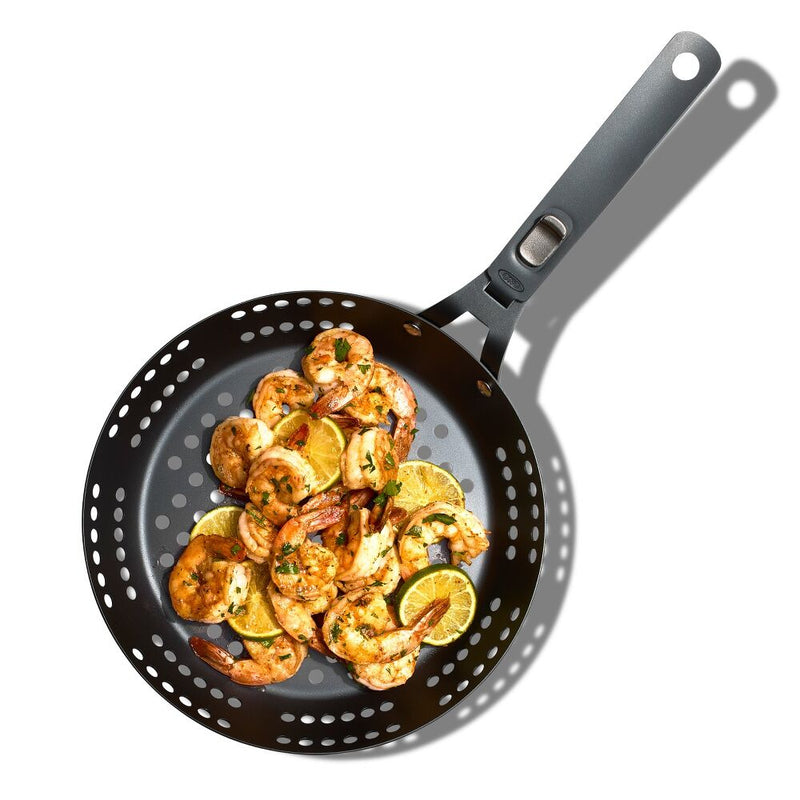 Outdoor 10" Perforated Carbon Steel Pan T9