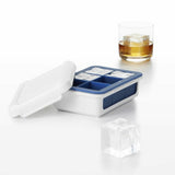 Covered Silicone Ice Cube Tray-Large Cube M0