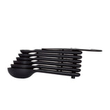 7 Piece Plastic Measuring Spoons - Black E1