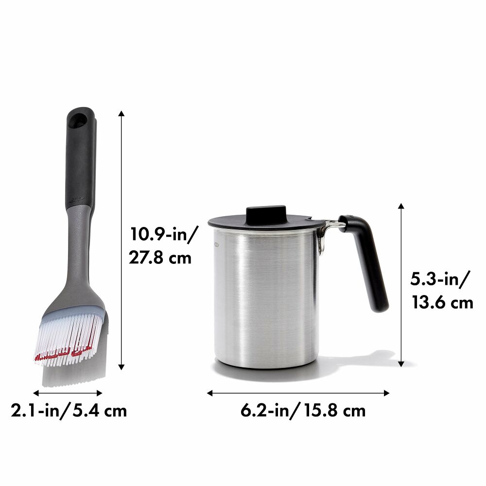 Grilling Basting Pot and Brush Set E1