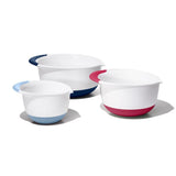 3 Piece Mixing Bowl Set New Colored Handles D3