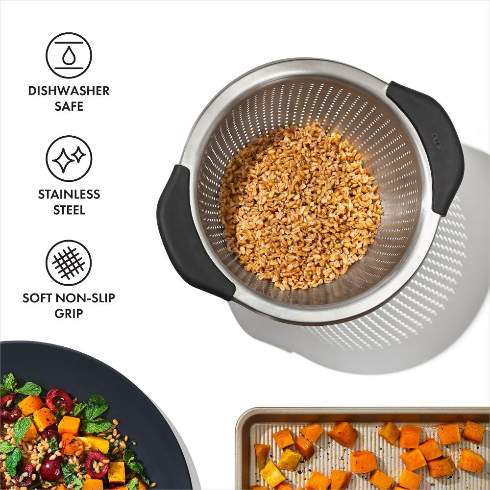 Stainless Steel 3 qt./ 2.8L Colander V0