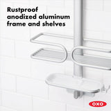 Aluminum 3-Tier Shower Caddy T4