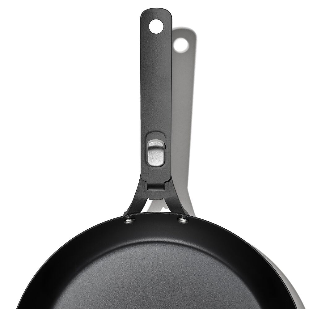 Outdoor 12-inch Carbon Steel Pan with Removable Handle R0